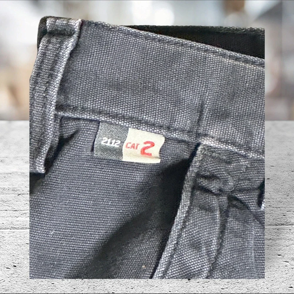 Carhartt Cargo Pants Mens 42x32 Black FR Flame Resistant FRB240-BLK Workwear